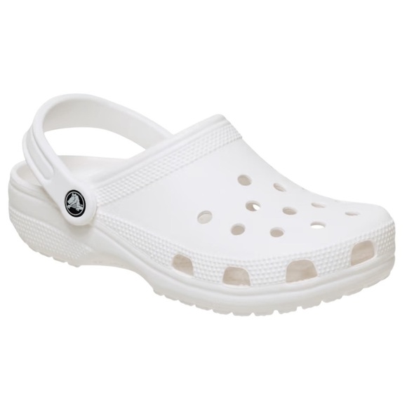 Crocs White Classic Clogs - Picture 2 of 11